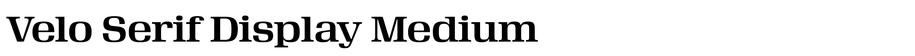 Velo Serif Display Medium
